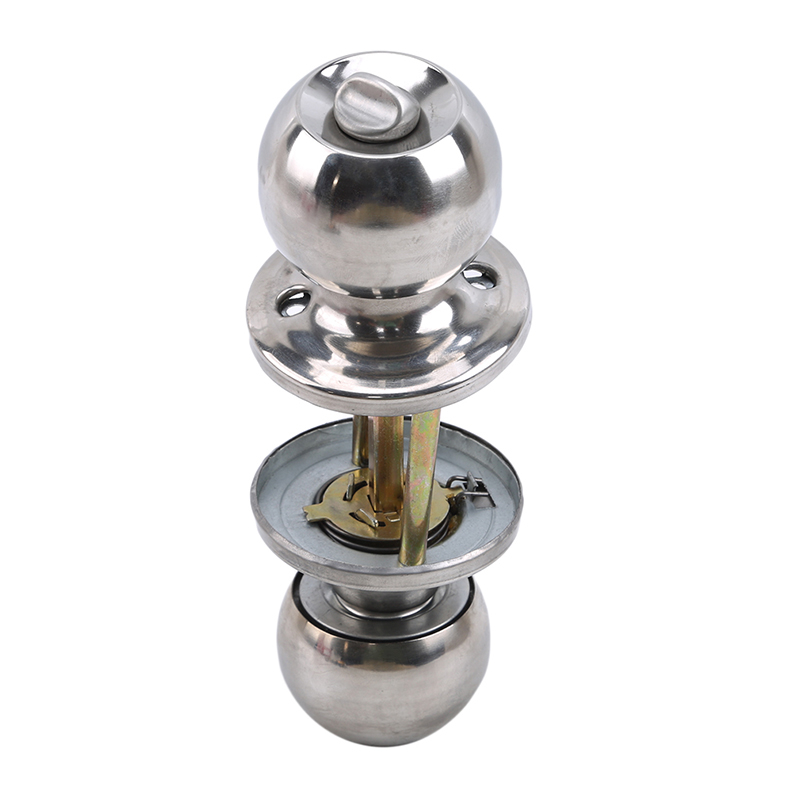 Home Hardware Bathroom Accessories - Runder Kugel-Türgriff mit Privatsphärenschutz, Badezimmer-Türschloss mit