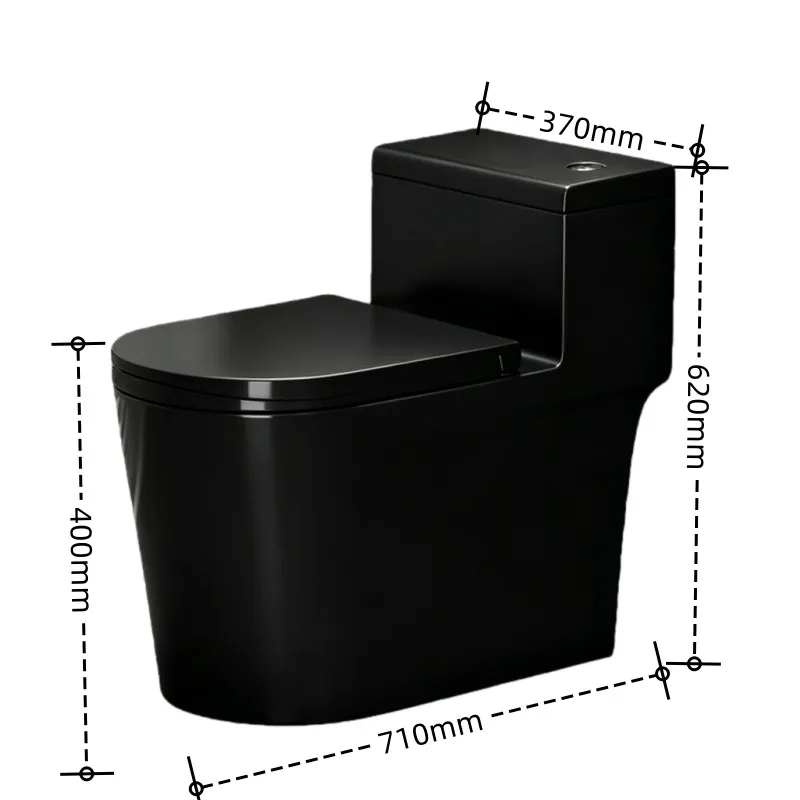 Home Bathroom Ware - Für Chaozhou Schwarze Siphon-Spültoilette mit großem