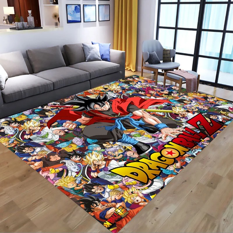 Non Slip Bath Mat - Dragon Ball rutschfester Badteppich, Flanell-Badezimmerteppich, Anime