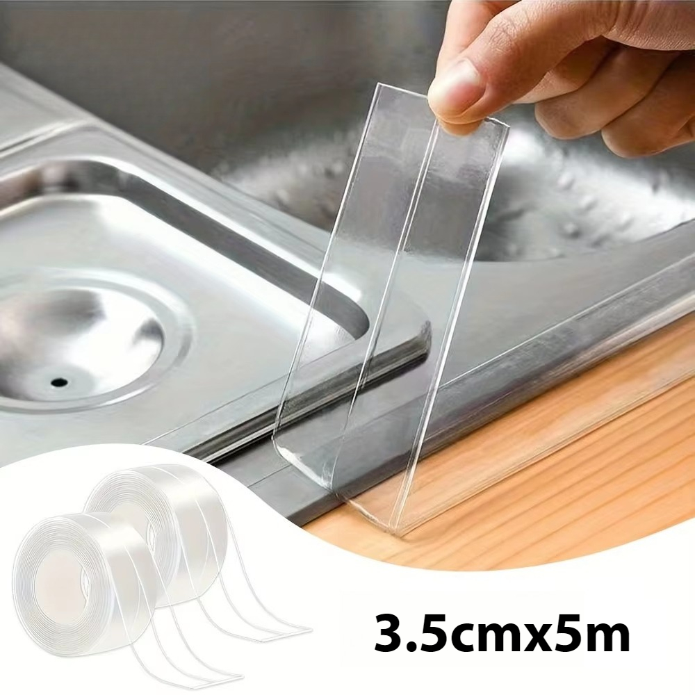 Home Bathroom Design - Wasserdichte Dichtungsstreifen, teilweise selbstklebend, für Badezimmer,