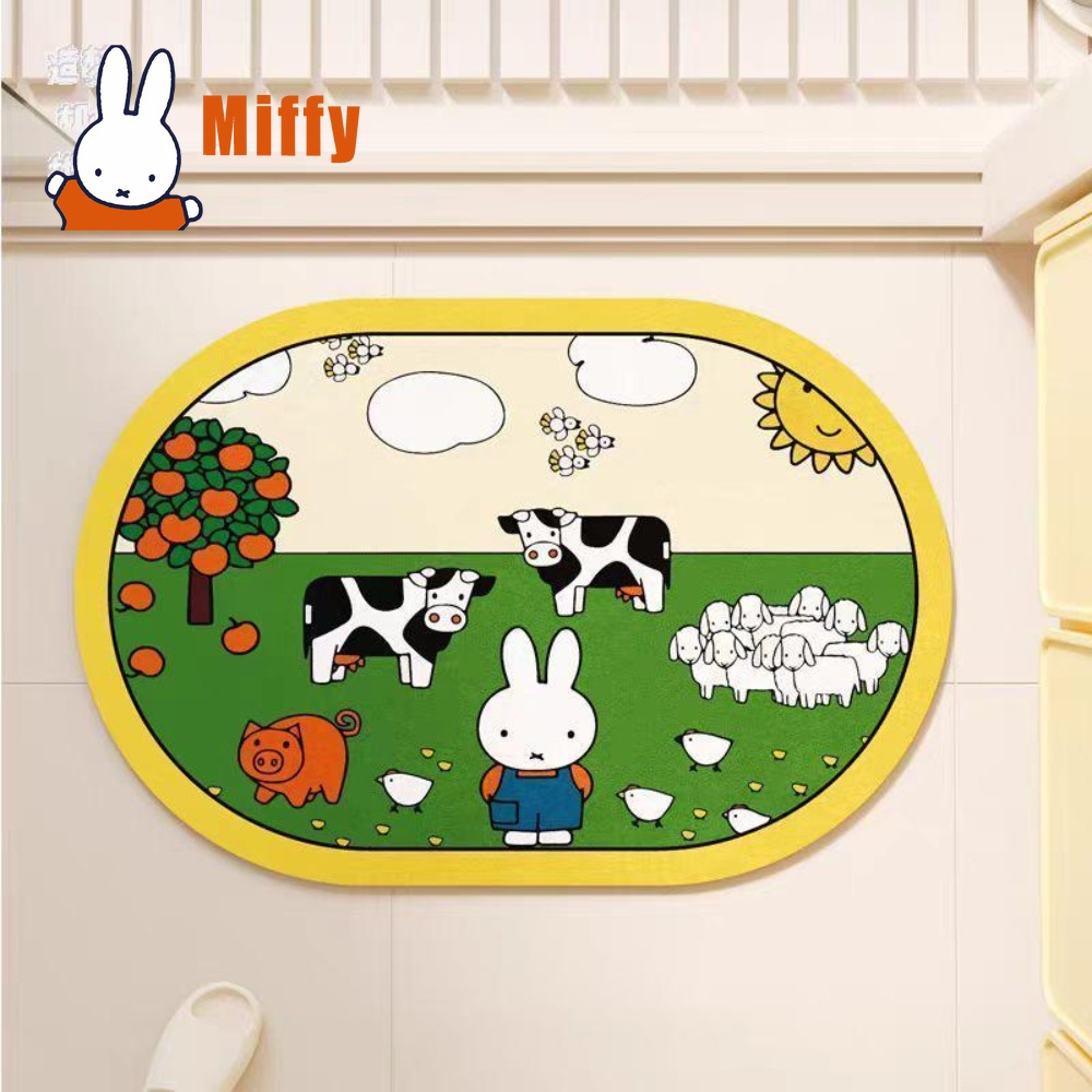 Non Slip Bath Mat - Kawaii Miffy Badematte Niedlicher Hasen-Duschvorleger Bodenmatte
