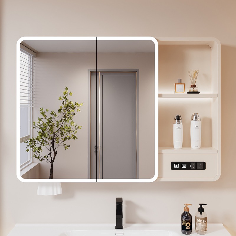 Home Bathroom Organizer - Moderne Dekorationen, Badezimmerschrank, Organizer, Spiegel, Make-up-Aufbewahrung,