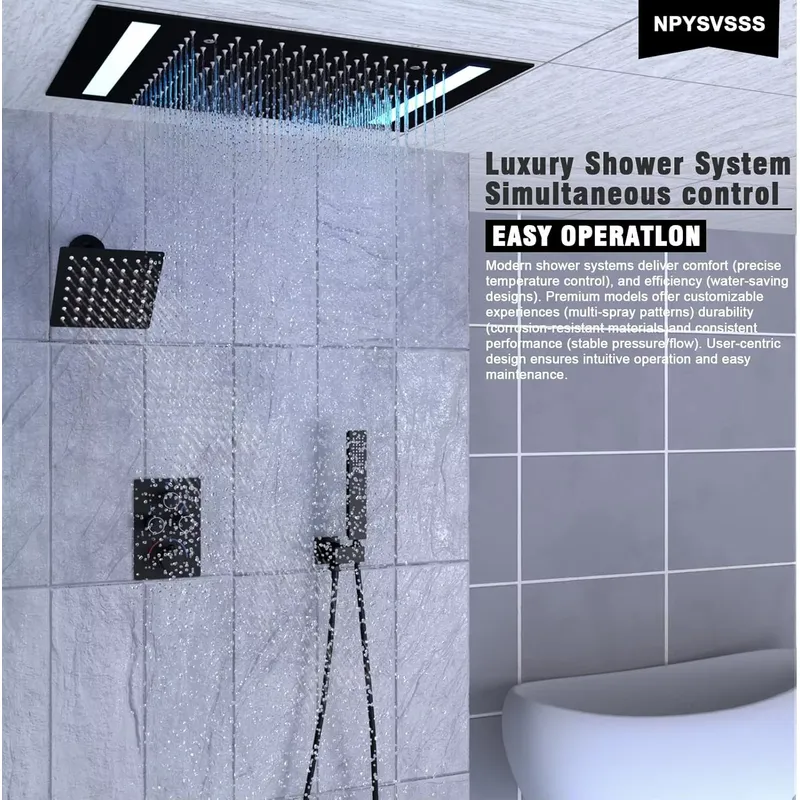 Doppeltes Regenduschkopf-Syste – Shower Head Rain Bewertung und Preis