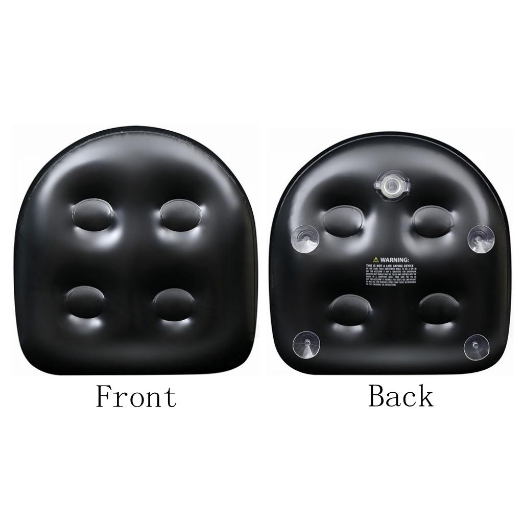 Schwarz PVC Spa Booster Sitz W – Bathtub Pillow Inflatable Bewertung und Preis