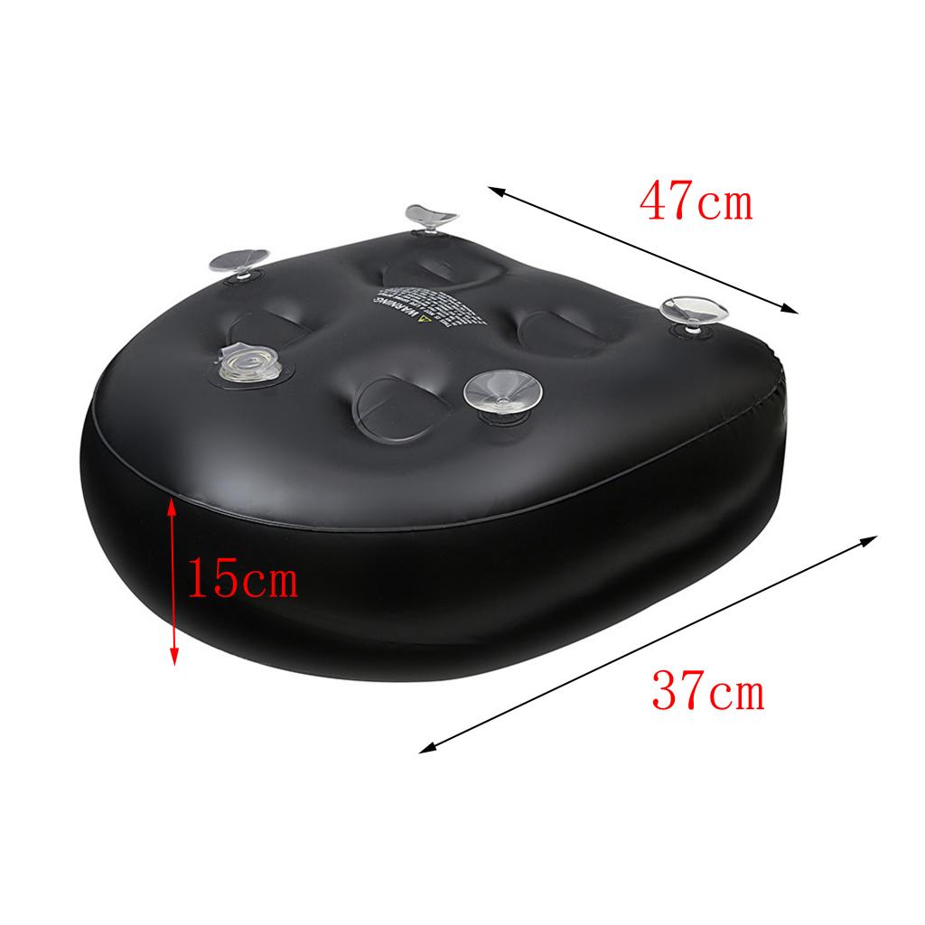 Schwarz PVC Spa Booster Sitz W – Bathtub Pillow Inflatable Bewertung und Preis