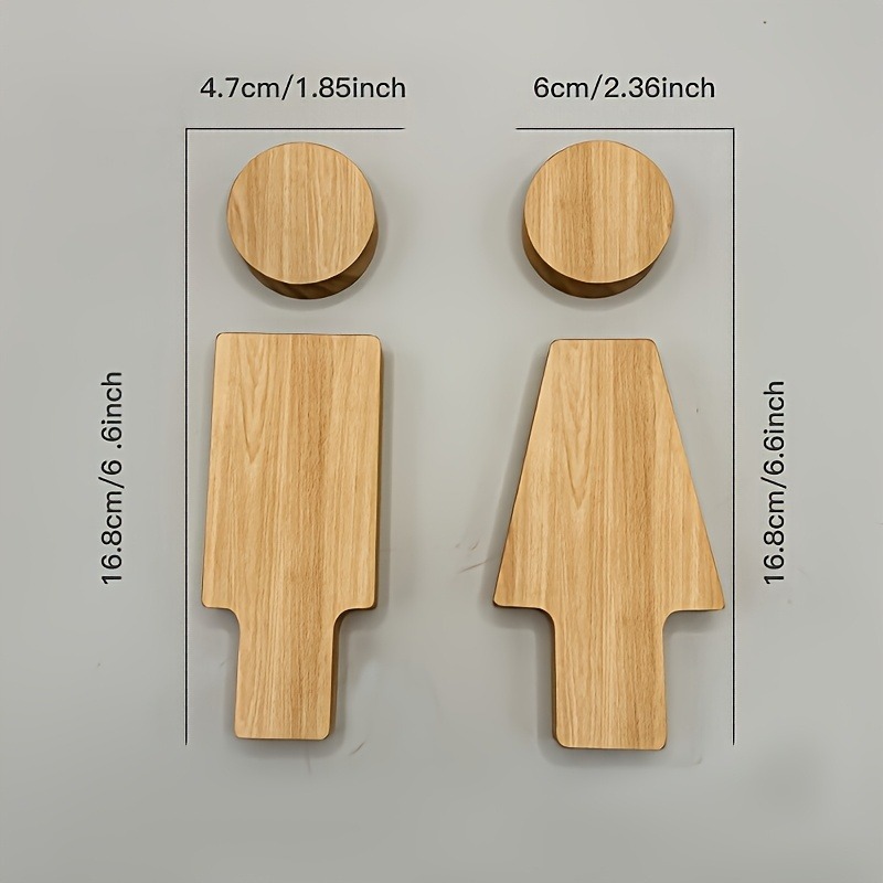 2-teiliges Badezimmerschild au – Home Bathroom Door Signs Bewertung und Preis