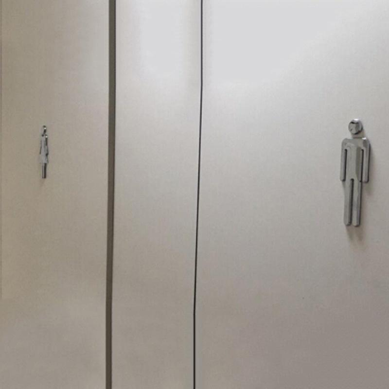3d Acryl spiegel Toiletten tür – Home Bathroom Door Signs Bewertung und Preis