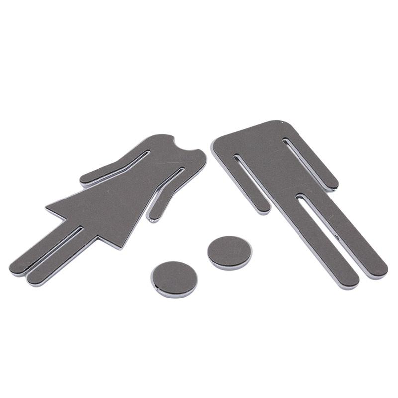 3d Acryl spiegel Toiletten tür – Home Bathroom Door Signs Bewertung und Preis