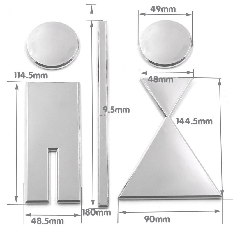 Acryl-Klebeschild für Herren-  – Home Bathroom Door Signs Bewertung und Preis