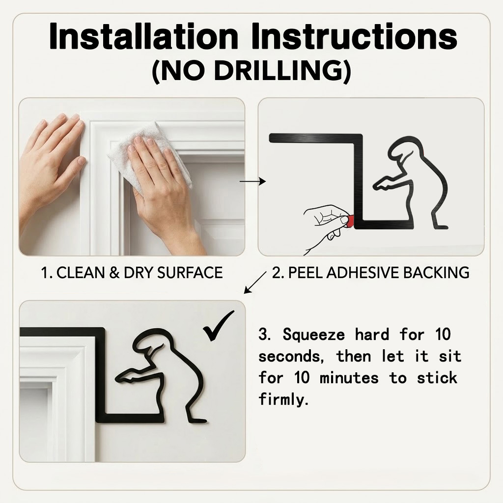 Lustiges Badezimmerschild aus  – Home Bathroom Door Signs Bewertung und Preis