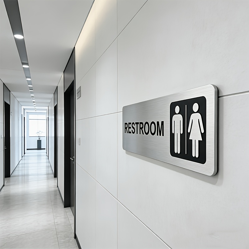 1 Stück Toiletten-Schild aus g – Home Bathroom Door Signs Bewertung und Preis