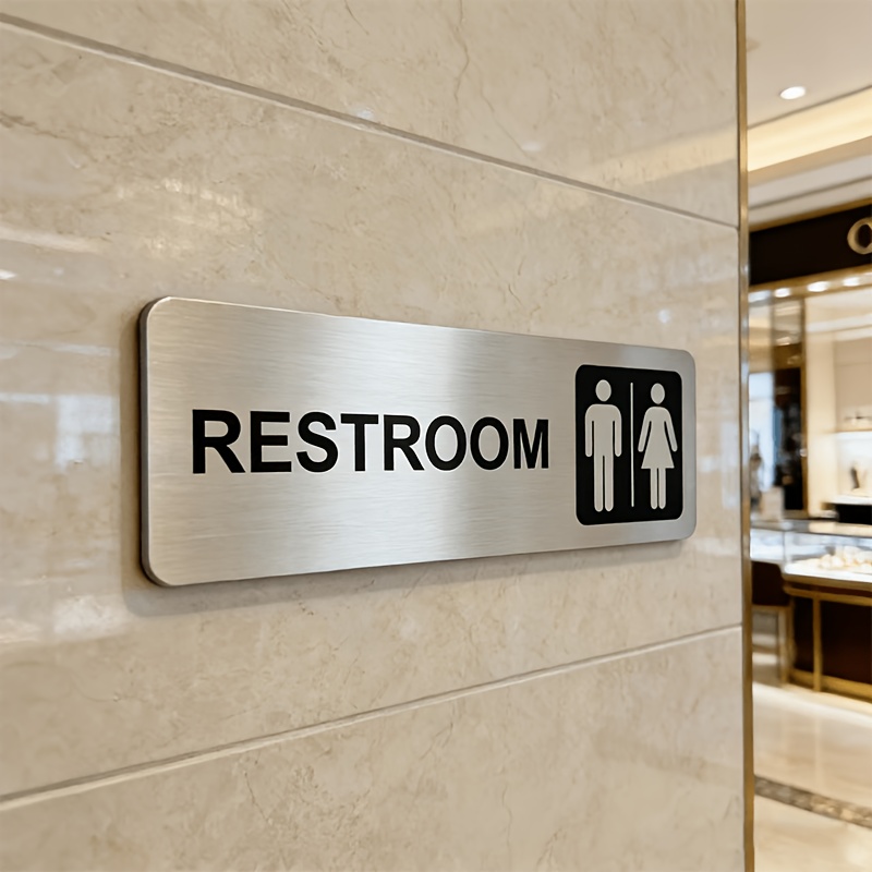 1 Stück Toiletten-Schild aus g – Home Bathroom Door Signs Bewertung und Preis