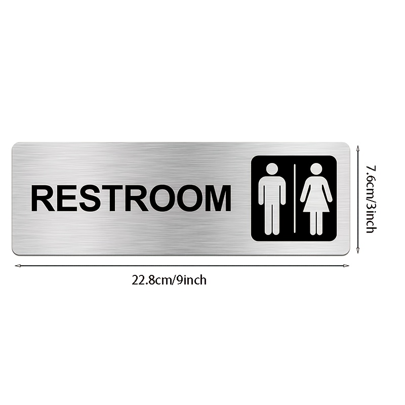 1 Stück Toiletten-Schild aus g – Home Bathroom Door Signs Bewertung und Preis