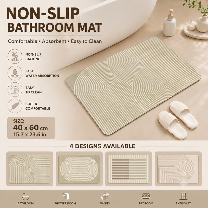 Diatomit-Badematte Schnell Tro – Non Slip Bath Mat Bewertung und Preis